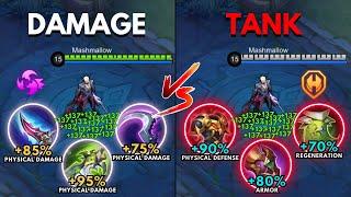 Arlott Damage Build vs Arlott Tank Build