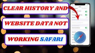 how to fix safari clear history and website data not working on iphone ios18|2024