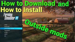 How to download and install mods from Mod hub us fs22 for Farming Simulator 22 for in game use