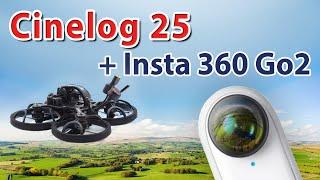 CineLog25 + Insta 360 GO2 Первый полет