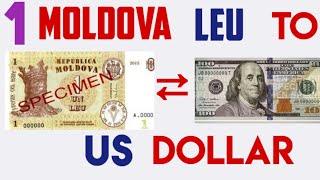 Moldova Leu to Dollar Rates Today 08 July 2024 MDL to USD