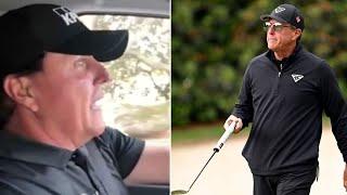 Phil Mickelson drove into Augusta National while mocking Masters rival about money