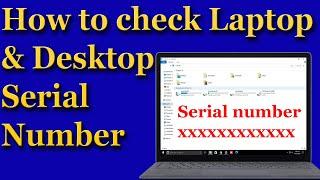 how to get serial number of laptop windows 10