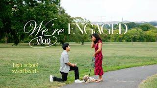 We're Engaged!!! Proposal vlog, I'm marrying my high school sweetheart 