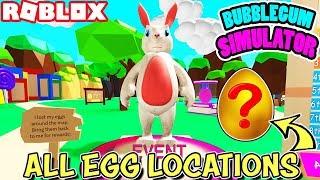 ALL 10 EGG LOCATIONS FOR EGG HUNT EVENT IN BUBBLEGUM SIMULATOR (Roblox)