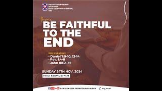 SUNDAY SERVICE:- (FIRST SERVICE) - 24/11/2024