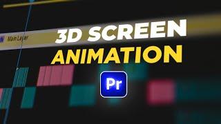 3D SCREEN Animation in Premiere Pro