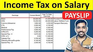 How to Calculate Income Tax on Salary Payslip with Example [Calculator]