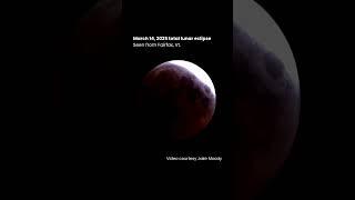 Total lunar eclipse seen from Fairfax, Vermont #moon #eclipse #lunareclipse #timelapse