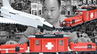 Lego Factory Hobby Train and Space Shuttle Discovery | Fan Review Lego 10183 and COBI 21076