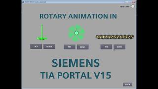 TIA Portal WinCC Runtime Advance - Fan , Agitator and Conveyor animation