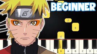 Blue Bird - Naruto | Beginner Piano Tutorial | Easy Piano