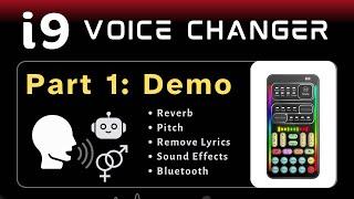 i9 Voice Changer PART 1: Features Demo -reverb, pitch, sound effects. Mandalorian #starwars #Cosplay