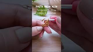 P3: Punto medio alto #crochet #tejidos #crocheting #crochettutorial #diy #pasoapaso #tejidoacrochet