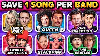 SAVE 1 SONG PER BAND   Most Popular Bands & Groups! (6 Songs Each One) | Music Quiz