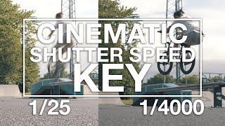 Cinematic Shutter Speeds - KEY