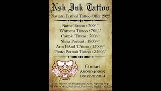 #Tattoo #TattooOffer #Navratri2022 #NskInkTattoo #NavratriFestival #Nashik #Maharashtra
