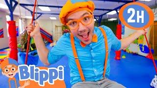 Blippi In INDOOR PLAYGROUND FUN + More |  Blippi and Meekah Best Friend Adventures