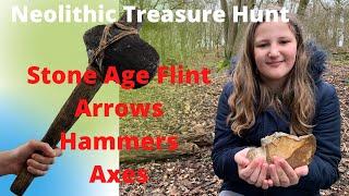 Neolithic Treasure Hunt | Stone Age Flint Arrows | Hammers | Axes