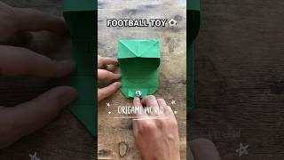 FOOTBALL TOY ORIGAMI ANTISTRESS TUTORIAL | HOW TO MAKE PAPER FOOTBALL TOY | DIY SOCCER GAMES FIFA