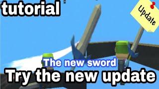 Kogama tutorial |try the new sword in kogama (the new update) ️ 