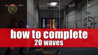 Tom Clancy's The Division | Resistance Pier 93 | How to Complete 20 Waves Solo | Commendation Tip