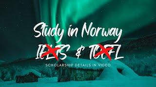 Scholarships in Norway Without IELTS TOEFL | HOW TO GUIDE 2021 - 2022 | Norway Visa Job Trip details