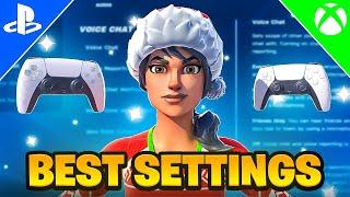 *NEW* BEST Controller SETTINGS + Sensitivity for Console & PC Tutorial (Fortnite Settings Explained)