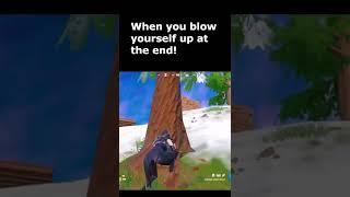 When you BLOW Yourself Up! Fortnite #Shorts