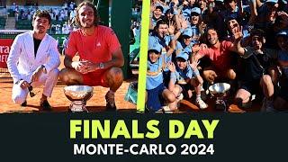 FINALS DAY: Stefanos Tsitsipas' Glory in Monte-Carlo feat. Charles Leclerc & Beautiful Celebrations