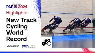 Team GB Women's Sprint Team Set New Track Cycling World Record!  #Paris2024