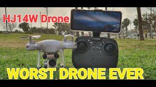 Mini Dji Phantom 4 Clone | HJHRC HJ14W Drone | Absolutely The Worst Drone Ever!!!