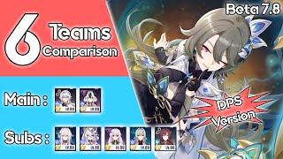 Team Lineup Comparison [DPS Version] For Vita : Lone Planetfarer [Honkai Impact 3 SEA - Beta 7.8]