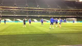 Irish Examiner Sport - Bosnia-Herzegovina squad train at the Aviva ahead of Irish clash (15/11/15)