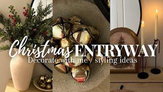 Christmas Decorate With Me 2024 | Entryway Styling Ideas | Budget Friendly Christmas Decor & more...