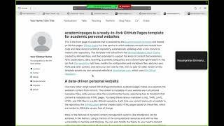 COESSING 2023: Make a personal website with GitHub!