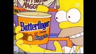 The Simpsons: 1992 Butterfinger Ice Cream Nuggets commercial