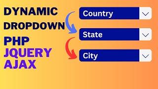 Country State City Dropdown using Ajax in PHP and MySQLi (Hindi)