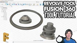 Using the REVOLVE TOOL in Autodesk Fusion 360 - Fusion 360 Tool Tutorial