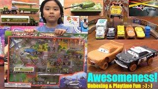 Disney CARS 3 Smash & Crash Derby Playset, Toy Soldiers, Military Toy Vehicles and Trampoline Jump