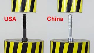 HYDRAULIC PRESS VS STUDS, EXPENSIVE AND CHEAP