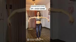 How to do the popular chest + hip combo | Bellydance with Ojasvi Verma #bellydance  #shorts