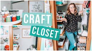 OFFICE CRAFT CLOSET DIY MAKEOVER