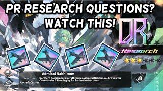 PR Research Help? Watch This Video | Azur Lane