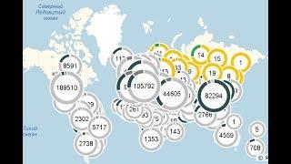 Статистика заболевших коронавирусом на 1 апреля 2020 в России и мире