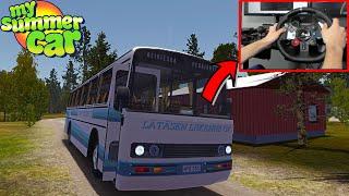 DRIVABLE BUS - BUS ROUTE + WHEEL CAM - My Summer Car Cam #6 | Radex