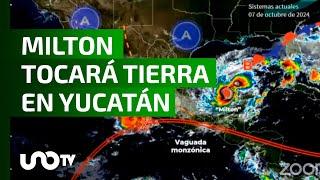 Esta noche el huracán Milton, de categoría 5, tocará tierra en Yucatán.