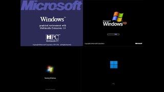 Evolution of Windows Shutdown Screens 1985-2022