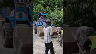 Bulldozer TCM Blue make the road #shorts #youtubeshorts #excavator #road #car #truck