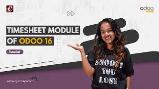 Odoo 16 Timesheets Demo | Overview of Odoo V16 Timesheet Module | Odoo 16 Enterprise Edition